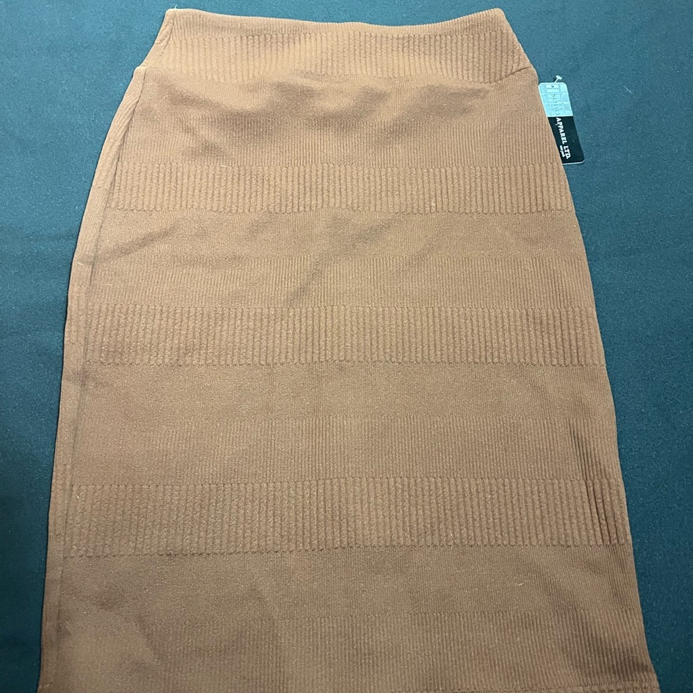 Soho Apparel Brown Pencil Skirt